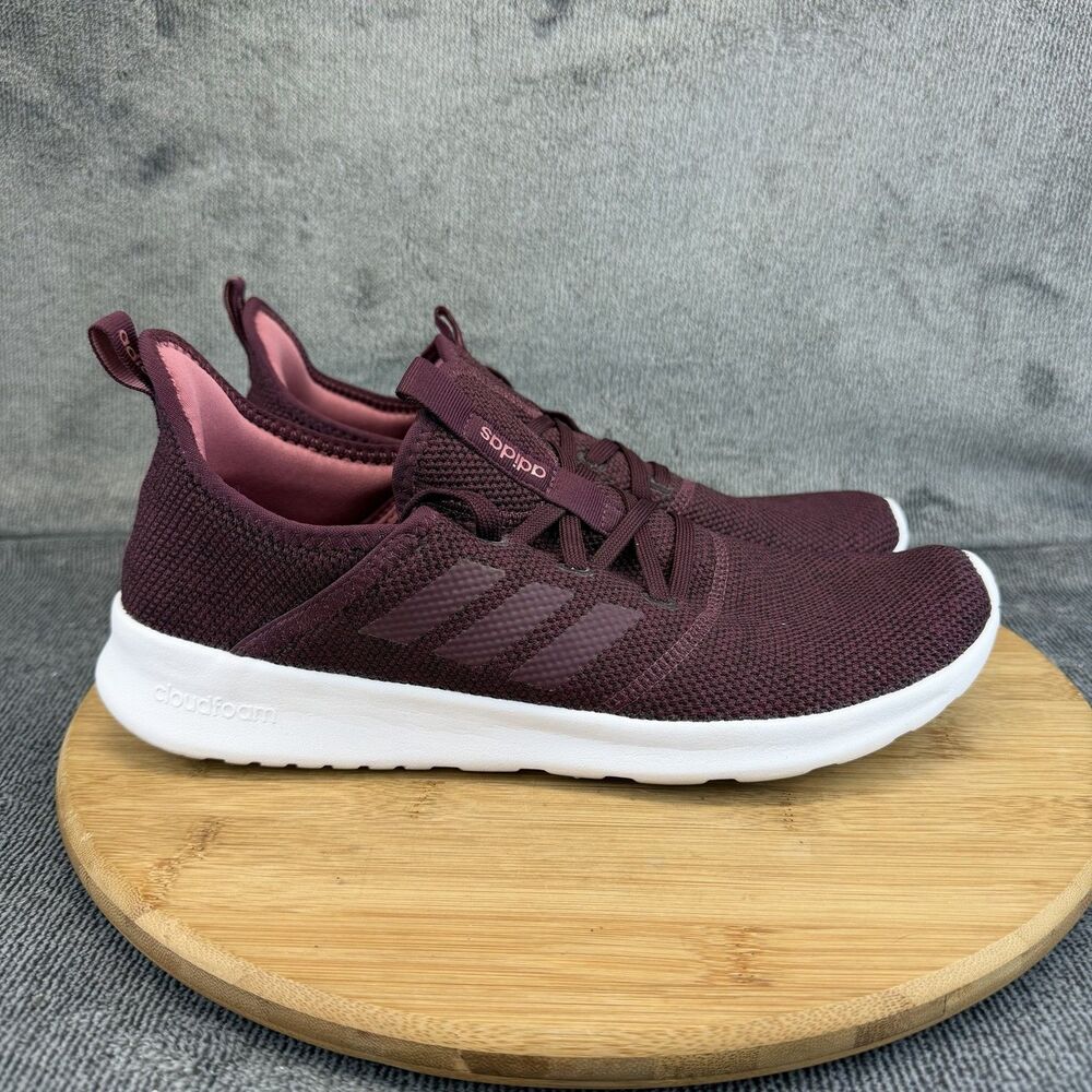 Adidas Cloudfoam Pure Shoes Womens Size 10 Red Mesh Running Sneakers B43675